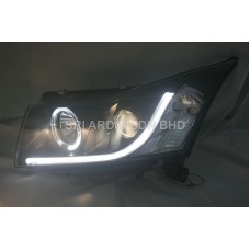 Chevrolet Cruze 09 Black Projecor Headlamp w Ring & Bar